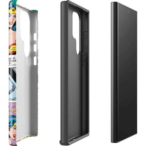 DC Comics Wonder Woman Comic Blast Galaxy S25 Ultra Impact Case